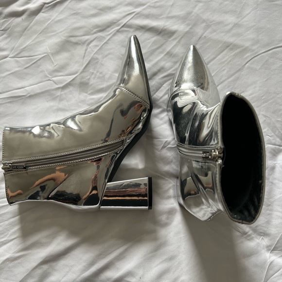 Metallic booties. Never wore them. Didn’t have a good outfit to go with them. - Picture 2 of 5
